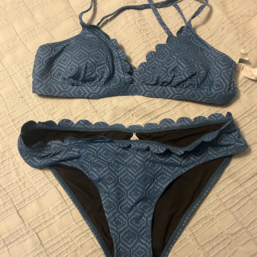 Cupshe Blue Patterned Bikini